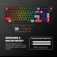 Gambar Fantech Atom Pro Series MK917 MK918 Gaming Keyboard 3 connection ,  5 pin Hotswappable Switch , Windows & MacOS , Atom Pro 79 , Atom Pro 97 , TFT Screen , RGB Lighting Baterai Kabel - ATOM PRO 79 BLK, BLUE Switch dari Click & Go Tokopedia Kota Bandung 5 Tokopedia