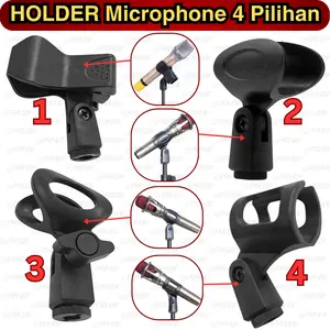 DYNAMIC Microphone Holder Mounting Flexible Mikrofon Bulat Ke StandMic