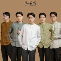 Gambar Kemeja koko pria lengan panjang baju muslim cowok - Pakistan | Goodfella - Putih, M dari goodfella Kota Administrasi Jakarta Pusat 1 Tokopedia