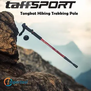 TAFFSPORT Alumunium Telescopic Tongkat Trekking Pole Suspension X-11