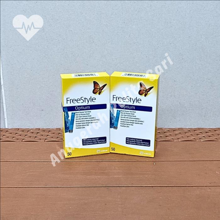Gambar FreeStyle Optium Glucose Strip isi 50 dari PT Anugerah Pelita Sari Kota Malang Tokopedia