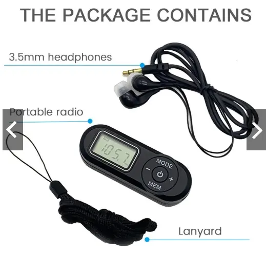 HRD-727 Portable FM Radio Receiver LCD Display DSP Pemutar Radio Mini