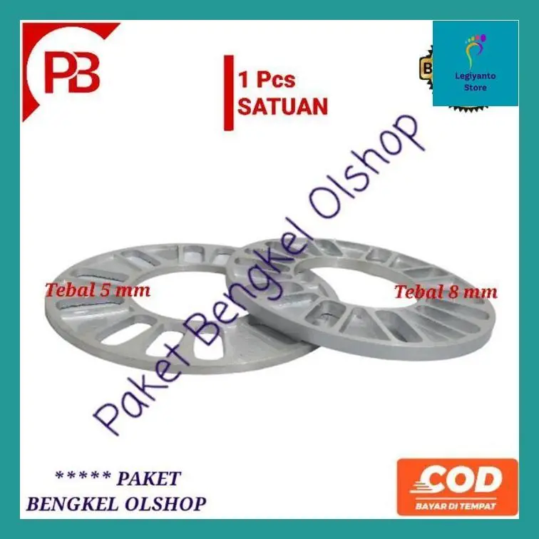 Legiy^ [1 Pcs] Spicer Universal 4/5 Lubang 8Mm/5Mm Velg Roda Mobil Spacer Spaser Spiser