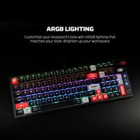 Gambar Fantech Atom Pro Series MK917 MK918 Gaming Keyboard 3 connection ,  5 pin Hotswappable Switch , Windows & MacOS , Atom Pro 79 , Atom Pro 97 , TFT Screen , RGB Lighting Baterai Kabel - ATOM PRO 79 BLK, BLUE Switch dari Click & Go Tokopedia Kota Bandung 3 Tokopedia