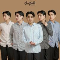 Gambar Kemeja garis stripes salur pria lengan panjang - tokyo | Goodfella - Biru, M dari goodfella Kota Administrasi Jakarta Pusat 1 Tokopedia