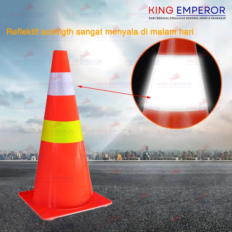 Safety Traffic Cone 72CM PVC Plastic / Kerucut Lalu Lintas 72CM Plastik PVC 6