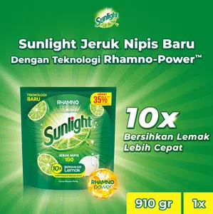 Sunlight Sabun Cuci Pencuci Piring Cair Jeruk Nipis Lime 910gr