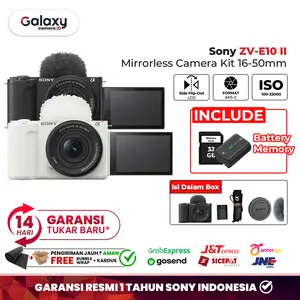 Sony ZV E10 II Mirrorless Camera Kit 16-50mm Sony ZVE10 II Sony ZV-E10 Mark 2 16-50 mm Garansi Resmi