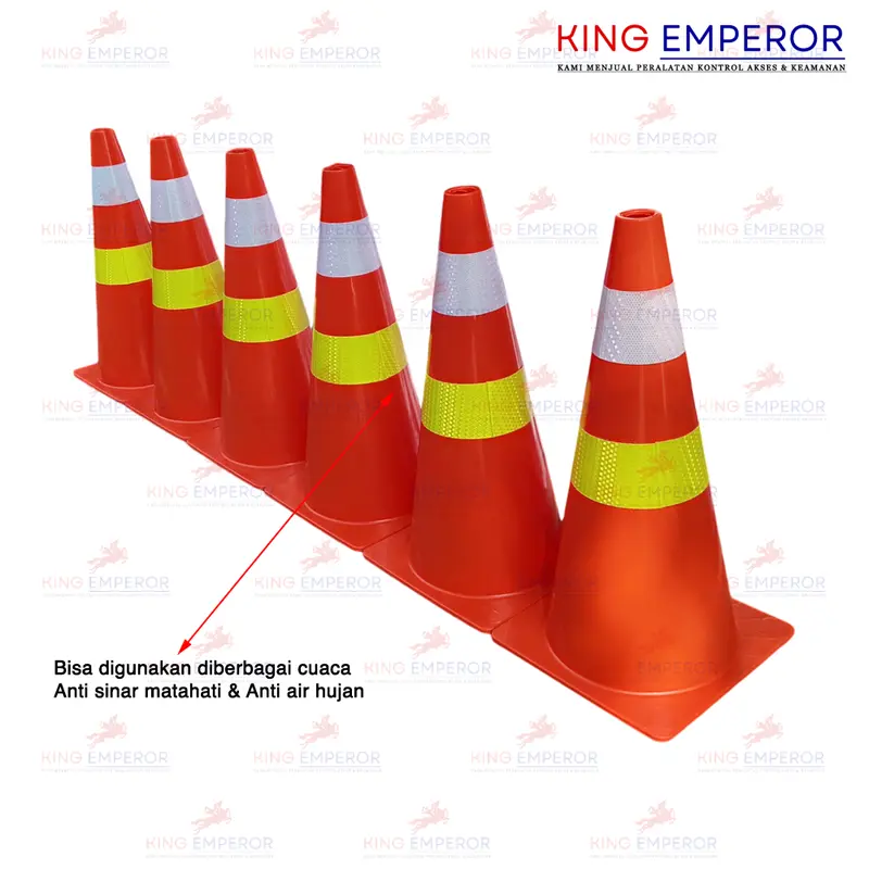 Safety Traffic Cone 72CM PVC Plastic / Kerucut Lalu Lintas 72CM Plastik PVC 4