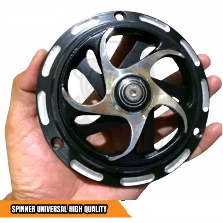 Cover Tutup Kipas Spinner Cover Mesin Spinner Mutar Beat Scoopy Mio Fino Aluminium Bisa Semua Motor 2
