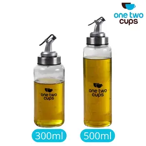 Botol Minyak Kaca One Two Cups Anti Tumpah Olive Oil Bottle Leak proof 300 500ml