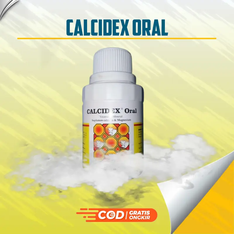 Calcidex Oral 100 ml Kalsium Calcium Sapi Ambruk SANBE 0