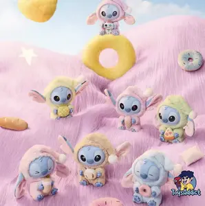 Miniso Disney Stitch Eat Something Before Sleep Plush Blind Box/ Selected Keychain