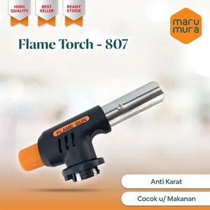 Marumura Portable Gas Torch | Flame Gun + Hi Cook ( Orange )