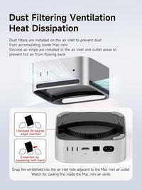 Gambar HAGIBIS DESKTOP STAND FOR MAC MINI M4/M4 Pro 2024 DUSTPROOF BASE HEAT BRACKET ALUMINIUM ALLOY COOLING HOLDER DOCK dari HAGiBiS Indonesia Store Kota Depok 3 Tokopedia