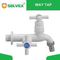 Gambar SOLVEX Kran Air Tembok Keran Cabang Plastik 1/2 inch Mesin Cuci Kamar Mandi Toilet Kokoh Kuat Berkualitas Bulat Putih - BALING dari SOLVEX Official Store Kab. Bekasi 3 Tokopedia