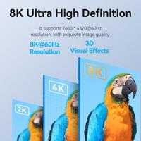 Gambar Vention Kabel Converter Displayport DP Male to HDMI Female 4K 8K 60hz 144Hz HDR Cotton Braided - HFN dari Vention By Andalan Kota Administrasi Jakarta Utara 5 Tokopedia