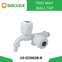 Gambar SOLVEX Kran Air Tembok Keran Cabang Plastik 1/2 inch Mesin Cuci Kamar Mandi Toilet Kokoh Kuat Berkualitas Bulat Putih - BALING dari SOLVEX Official Store Kab. Bekasi 4 Tokopedia