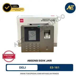 Deli ES161  Mesin Absen Sidik Jari - Fingerprint - Absensi Wajah Face (ES-161)