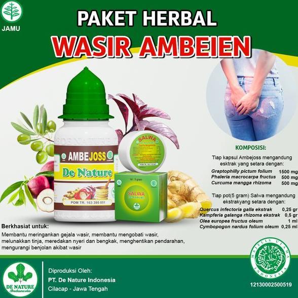 [ New ] Obat Pelancar Bab Sembelit Susah Buang Air Besar Keras Sakit Nyeri Gatal Anus Dubur Herbal Ambejoss Salwa De Nature Alami Original