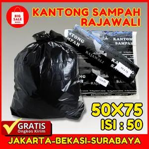 kantong sampah UK 50X75 Plastik Packing Trash bag Grabage bag Ekonomis Tebal Tidak Bau