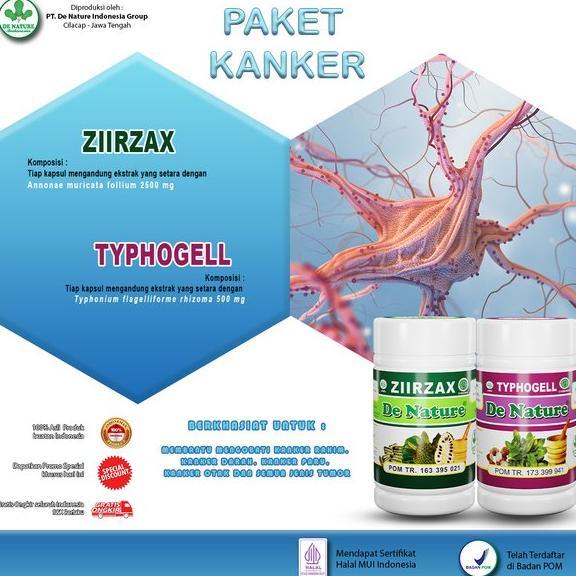 [ New ] Obat Kanker Tiroid Gondok Kista Di Leher Belakang Telinga Kelenjar Getah Bening Miom Myoma Ziirzax Typhogell Herbal Asli De Nature Aman Tradisional
