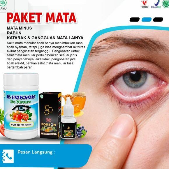[ New ] Obat Mata Silinder Herbal Ampuh Asli K-Fokson & M-Fokson De Nature