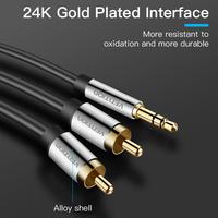 Gambar Vention [BCF 10M] Kabel Audio 3.5mm male To 2 RCA Male High Quality dari Vention Authorized Store Kota Administrasi Jakarta Barat 2 Tokopedia