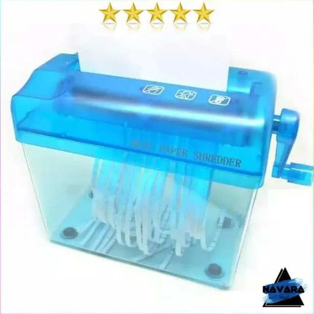 Baru Alat Penghancur Kertas Manual CD Card Paper Shredder 16x14 cm