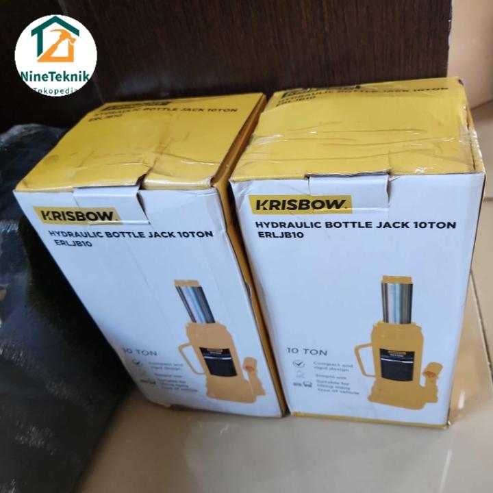 Krisbow Dongkrak Botol 10 Ton Erljb10 1