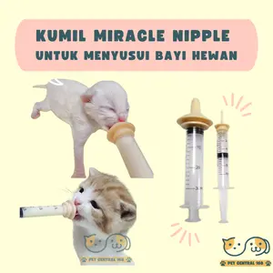 Kumil Miracle Nipple - Dot Pentil Minum Susu Kitten Anak Bayi Kucing Anjing Kelinci Hamster Burung
