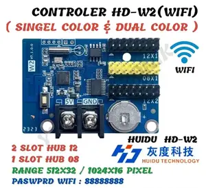 Controller Huidu HD-W2 Wifi Running Text P10 Single Color