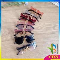 Gambar [COD] RB C672 Kacamata Beruang Hitam Anak Bayi Kaca mata Bear Shape Gaya Korea Sunglasses Kids Fashion Tanpa Bingkai Kacamata Telinga Beruang - C672, HITAM  dari RB TOYS AND TECHNOLOGY Kab. Tangerang 4 Tokopedia