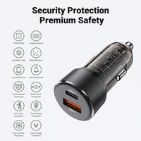 Gambar ACEFAST PWRUP B12 CAR CHARGER PD MOBIL USB TYPE-C SUPER FAST CHARGING SAMSUNG IPHONE IPAD TAB TABLET dari KoboiTech Kota Administrasi Jakarta Utara 2 Tokopedia