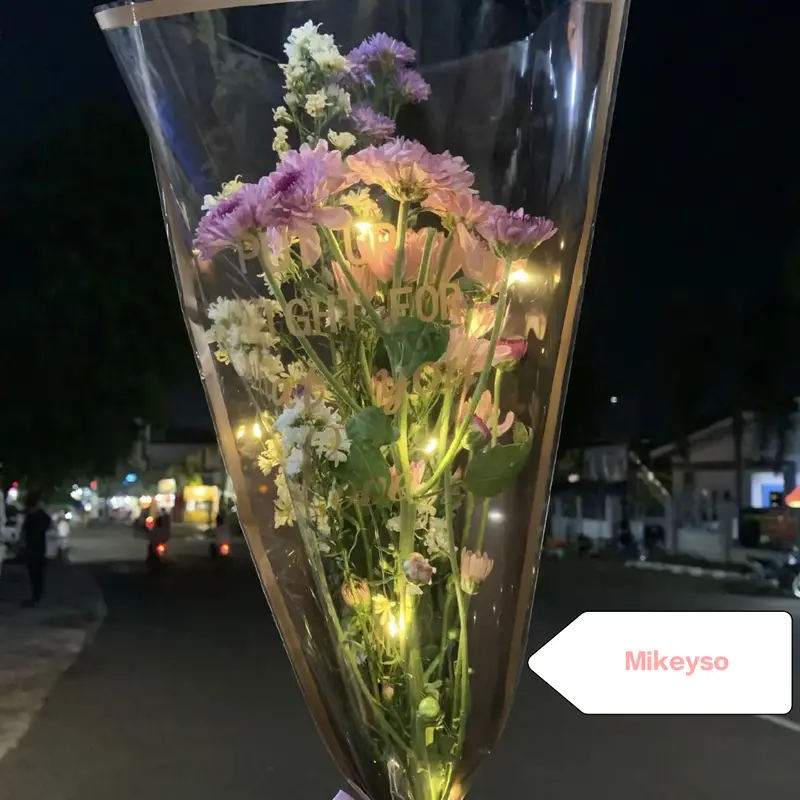 buket bunga fresh flower led / bunga segar led 2