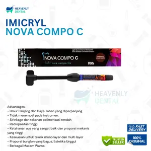 IMICRYL Nova Compo C Dental Composite Nano Hybrid 4gr Syringe