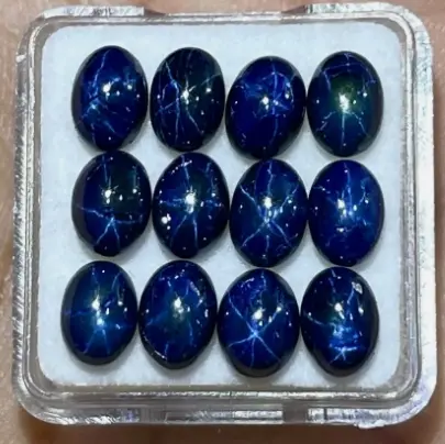 Natural Star Blue Sapphire 8x6mm Oval Cabochon