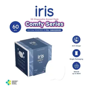 Iris Disposable Breast Pads Comfy Series 30pcs 60pcs - Pembalut Payudara Comfy / IRIS ULTRA THIN BREASTPAD/ breastpad dacco mama / breastpad 24pcs / breastpad isi 24pcs / daccomama / menyusui / menyerap asi