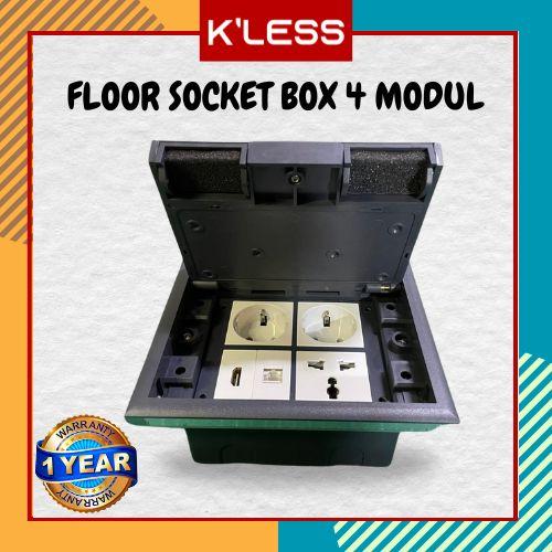 Jual Floor Socket Box Stop Kontak Lantai Tanam Floor outlet System 4 ...