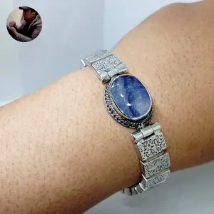 Gelang Perak Silver 925 Batu Safir Sapphire