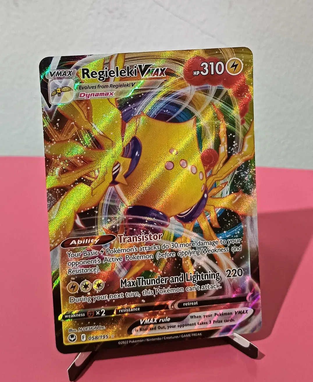 pokemon tcg silver tempest 058 195 regieleki vmax card 058/195 | Kartu English - Shop When your Pokémon VMAX is Knocked Out The Cards Of Pokémon TCG: