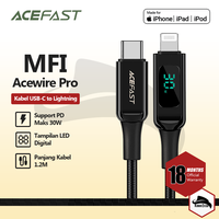 Gambar ACEFAST C6-01 KABEL PD TYPE-C TO LIGHTNING FAST CHARGING IPHONE IPAD dari KoboiTech Kota Administrasi Jakarta Utara 1 Tokopedia