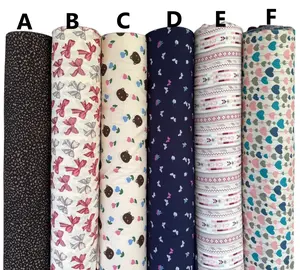 kain katun rayon viscose motif bunga motif pita daun terbaru best seller