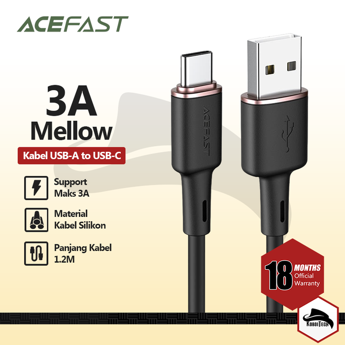 Gambar ACEFAST C2-04 KABEL DATA CHARGER TYPE C FAST CHARGING SAMSUNG XIAOMI dari KoboiTech Kota Administrasi Jakarta Utara Tokopedia