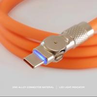 Gambar Rexus CB145C USB TypeC Sync Charge Cable 1 meter Kabel Data TypeC Ponsel Silicone - Orange dari Click & Go Tokopedia Kota Bandung 2 Tokopedia