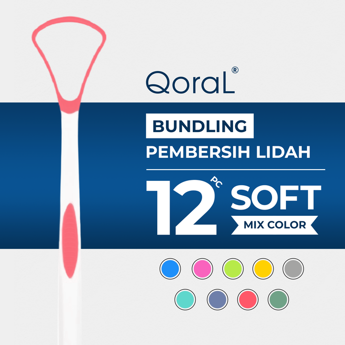 Gambar 12 pc QoraL SOFT pembersih lidah / sikat lidah / tongue cleaner (MIX) dari QoraL ID Kota Administrasi Jakarta Utara Tokopedia