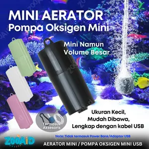 Mini Airator Pompa Usb Aquarium Pompa Aerator Portable Gelembung Udara Akuarium Air Pump Oksigen Ikan