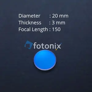 Focus Lens and Collimation Lens D20 T3 F150 Lensa Fiber Laser