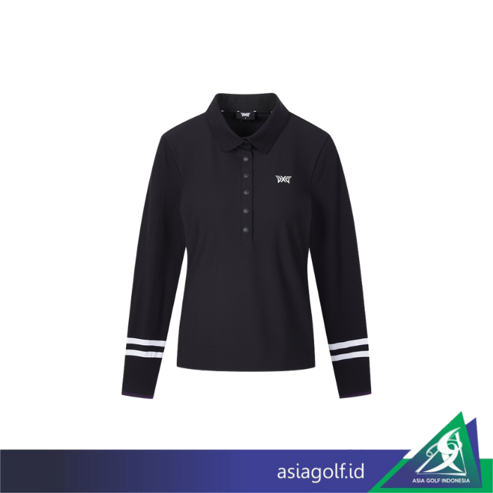 ☆PXG GOLF☆ PXG KOREA 春用　長袖 Promo Baju Golf Wanita Pxg Knit Hybrid Original Lengan Panjang UV