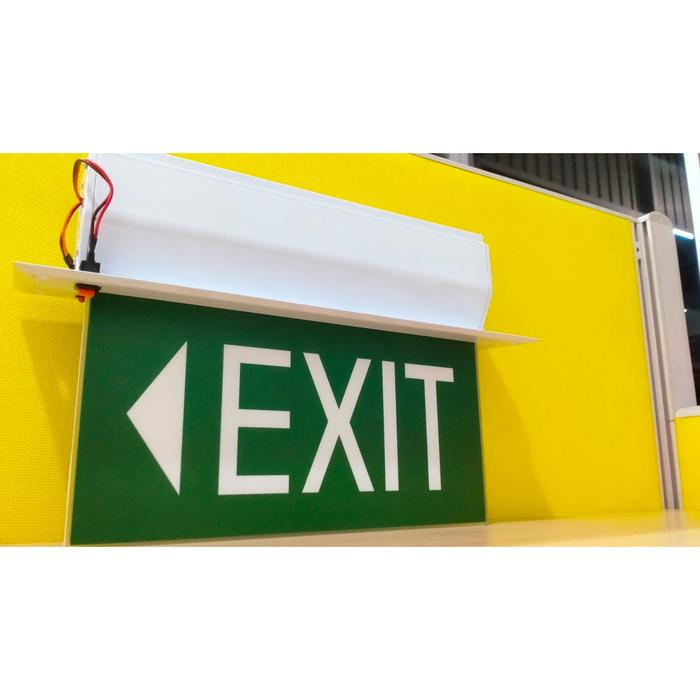 Gambar Lampu Emergency Exit Lampu Exit Lampu Darurat Exit Sign Recessed tanda panah dari BestBright Store Kota Administrasi Jakarta Pusat Tokopedia